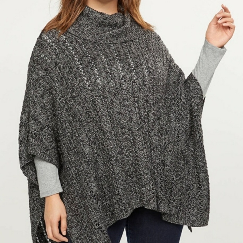 Lane Bryant - Cowl Neck Poncho